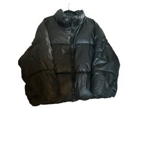 Old Navy Black 4x Puffer Coat Cozy Winter Snow Short